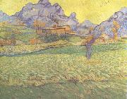 Vincent Van Gogh A Meadow in the Mounatains:Le Mas de Saint-Paul (nn04) Germany oil painting reproduction